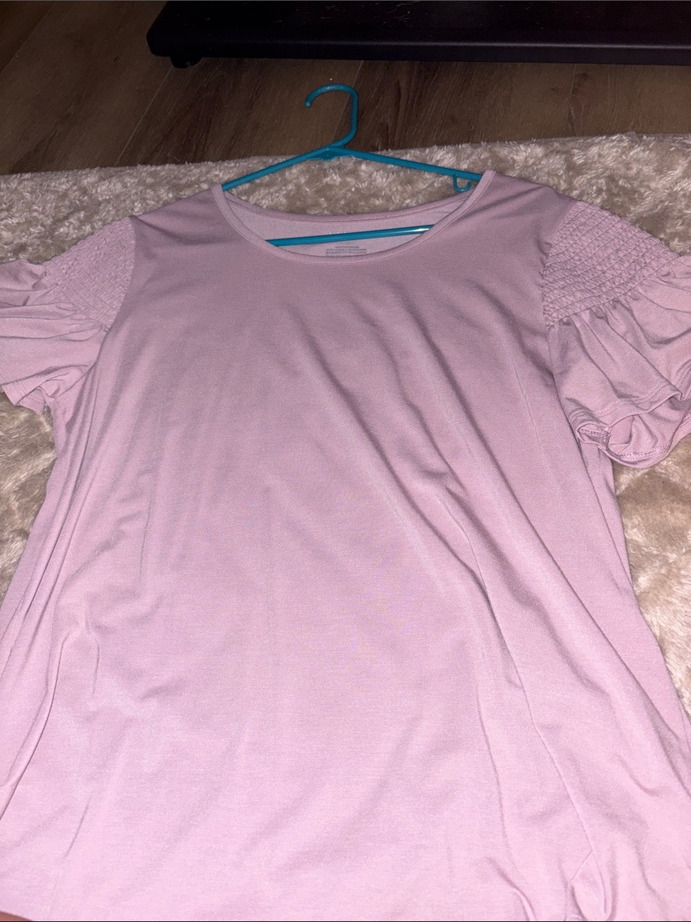 Nine West Light Pink Puff Sleeve Blouse